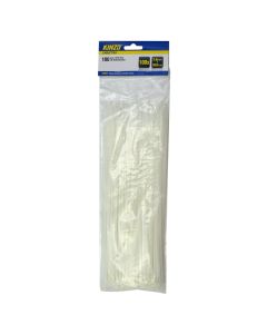 Fasheta plastike, Kinzo, 3.6x300 mm, 100 cop, e bardhë
