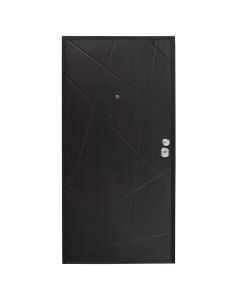 Steel armored door, with model, 100x210cm, left opening, color wenge