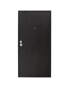 Steel armored door, with model, 100x210cm, right opening, color wenge