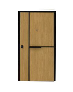 Steel armored door, with model, 100x210cm, right opening, color rover