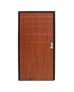 Steel armored door, with model, 100x210cm, left opening, color cherry