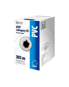 Kabëll rrjeti LAN, EMOS, UTP CAT 5E, Cu/PVC, 1000 Base-T