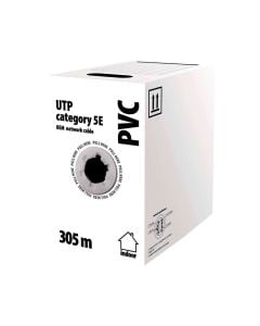 Kabëll rrjeti LAN, EMOS, UTP CAT 5E, CCA/PVC, 100 Base-TX