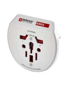 Adaptor universal, shuko, Emos, 250 V~/16 A max, USA, GB, JP, CN, AU