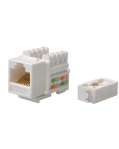 Socket  RJ45, UTP, CAT5E,  White