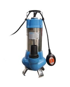 Submersible water pump, 1.1 kW, 2 ", H 10.5 m max, 317 Lt/min, 220-240 V, IP68, 10 m cable