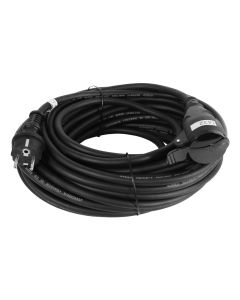 Zgjatues elektrik, 1M, 20 m, shuko, materiali- gomë, 3x1.5 mm, mbrojtje nga fëmijët, 230V, 10A