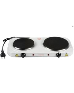 Electric cooking plate, Deluxe, 2 plate, 2x1000 W, 48x23.5x6 cm