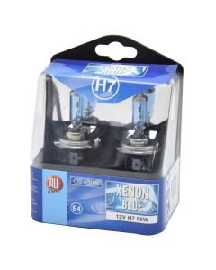 Llambë makine, All Ride, H7, 12 V, 60/55 W, E4, Xenon Blu, +50%, 10x6x12 cm