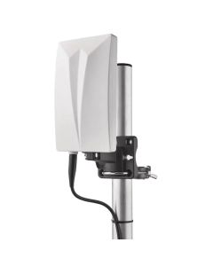 TV antenna, outdoor, Digtale, Emos, 30dBi, distance 0-80 km max, FM / DAB / DVB-T / T2, Full HD broadcasts, 87.5–230 MHz, 470–790 MHz, LTE filter, 75 Ohm, C USB 5 V / 550 mA, 180 °, 11x6x19 cm