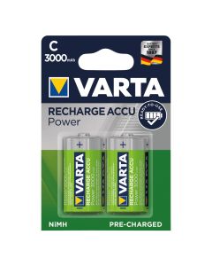 Bateri e rikarikueshme, Varta, C, 3000 mAh, Ni-MH, 2 cop/pako