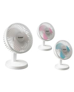 Mini ventilator, Kooper, 4.2 W, 5 V 800 mAh, USB, 3 shpejtësi, Ø13x17x 22 cm