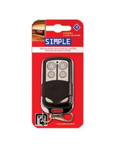 Universal RF remote control for gates, Superior, 4 buttons, 1xA27, 12V, 6x3.5x1.5 cm