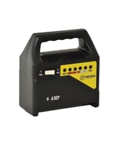 Battery charger, 80 W, 15-80 Ah, DC6V/4A, DC12V/4A, 220-240 V, 50/60 Hz