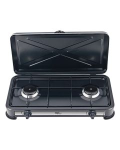 Gas stove, Melchioni, 2 gas burners, 2200 W, LPG, W59.5xD33.5xH11 cm