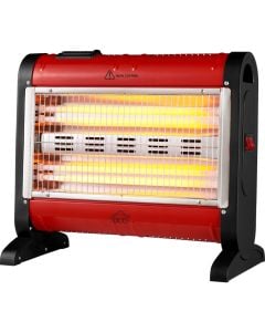 Electric heater, DCG, 800/1600W, 4 quartz resistances, 220-240 V, H37.4x43x20.6 cm