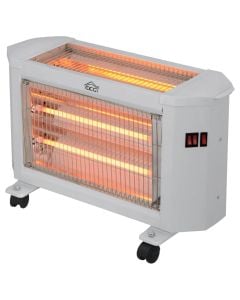 Electric heater, DCG, 2000 W, 5 quartz resistances, 220-240 V, H32x55x18 cm