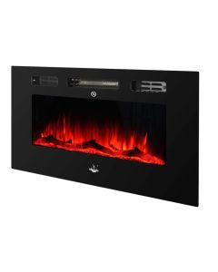 Ngrohës elektrik, El Fuego, 900/1800 W, me efekt flake, me telekomandë, W101.5xH46.5xD12 cm