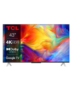 Televizor, LED, TCL, 43", 4K UHD, 60 Hz, Smart Android, DVB-C / T2 / S2, Mega Contrast, Bluetooth, Wireless, HDMI, USB