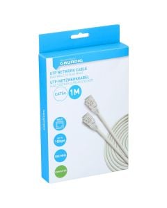 Network cable, Grundig, CAT5e, U/UTP, 1 m, RJ45(8P8C) male-male