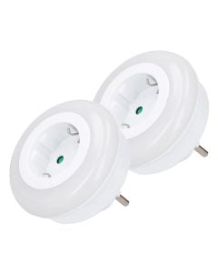 Dritë nate, Grundig, 0.5 W, 3xLED, me prizë shuko, 2 cop/pako