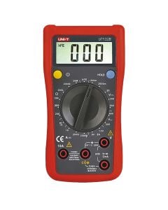 Multimetër dixhital, Unit-t, 600V AC/DC, 10 A AC/DC, 20 MΩ, 9.99 mF, 10.00Hz~1.000MHz, -40 °C - 1000 °C, 1x9V, 7.2x13.7x3.5 cm
