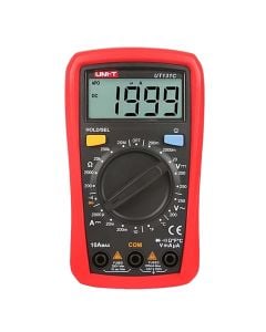 Multimetër dixhital, Unit-t, 250V AC/DC, 10 A DC, 20 MΩ, -40 °C - 1000 °C, ‒40℉ - 1832℉, 2xAAA, 13.1x9.5x5.8 cm