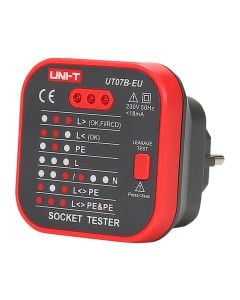 Testues prize elektrike, UNI-T, 230V, 50Hz - 60Hz, 30mA, 6.5x6.5x6.1 cm