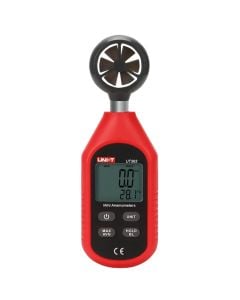 Mini anemometër dixhital, UNI-T, 0 - 30m/s, -10 - 50℃, 3xAAA, 16x5x2.8 cm
