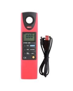 Luxmetër dixhital, UNI-T, me kabllo USB, 20 Lux - 20000 Lux, 2 Fc - 2000 Fc, 1x9V, 19.5x4.5x2.6 cm