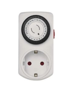 Kohëmatës-programues mekanik, Emos, 24 orë, 230V/16A, 3680W max, 30 min koha minimale