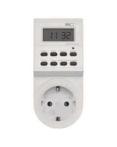 Kohëmatës-programues digital, Emos, 24 orë 230V/16A, 3680W max, 8 programe, 1 min koha minimale, IP20