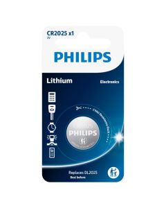 Bateri, Philips, CR2025, 3 V Lithium