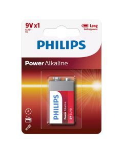 Bateri, Philips, 1x9V/6LR61, powerlife