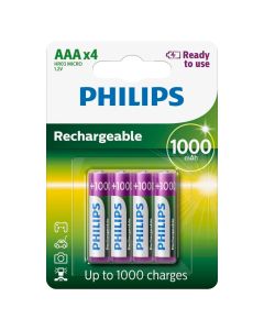 Bateri të rikarikueshme, Philips, 4xAAA, 1.2 V NiMH 1000 mA