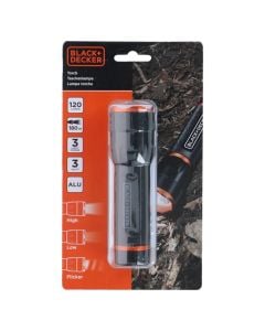 Elektrik dore, Black&Decker, 3 W, 120 lm, LED, alumin, 180 m, 4xAAA, Ø4x14.2 cm
