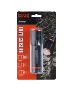 Elektrik dore, Black&Decker, 10 W, 400 lm, LED, alumin, 200 m, 4xAAA, Ø4x14.2 cm