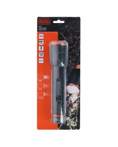 Elektrik dore, Black&Decker, 12 W, 1200 lm, LED, alumin, 200 m, 6xAA, Ø4.3x23.3 cm