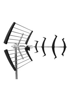 TV antenna, ALCAD, UHF/LTE, 470–694 MHz, 16 dBi, 75 Ω