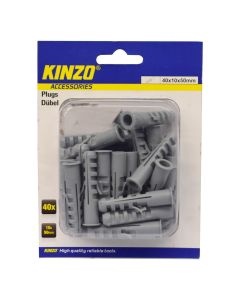 Upa plastike, Kinzo, 10x50 mm, 40 cop/pako