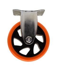 Rrotë portokalli fikse pa frena, Ø125mm