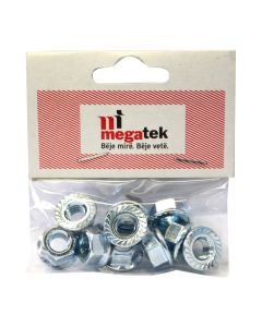 Hex Flange Nuts with Serration M8, ZINC