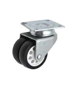 Rrote e rrotullueshme, pa frena, metal/plastik, Ø 40 mm