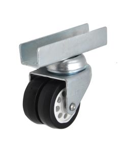 Rrote e rrotullueshme, pa frena, metal/plastik, Ø 40 mm