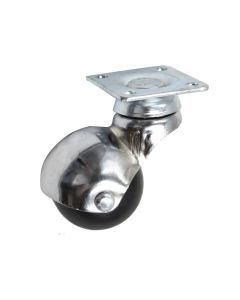 Rrote e rrotullueshme, pa frena, metal/plastik, Ø 40 mm