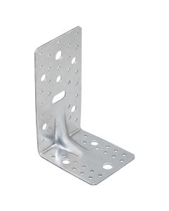 Lidhëz druri këndore e përforcuar, Krepo, 172x105x90x3 mm, ngjyrë gri