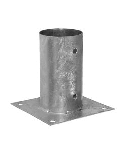 Bolt down postfoot (circular) 81x150x2 mm