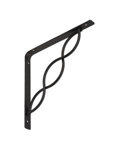 Bracket with interlaced rod 200x200 black