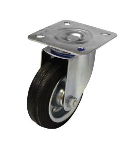 Rrote industriale e rrotullueshme, pa frena, gome, disk metalik, Ø125mm