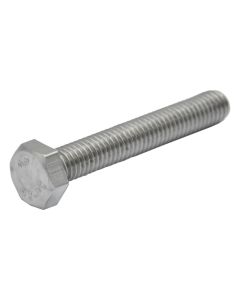 Stainless steel bolt, M6x30 mm, DIN933 AISI304 A2, Bag 20